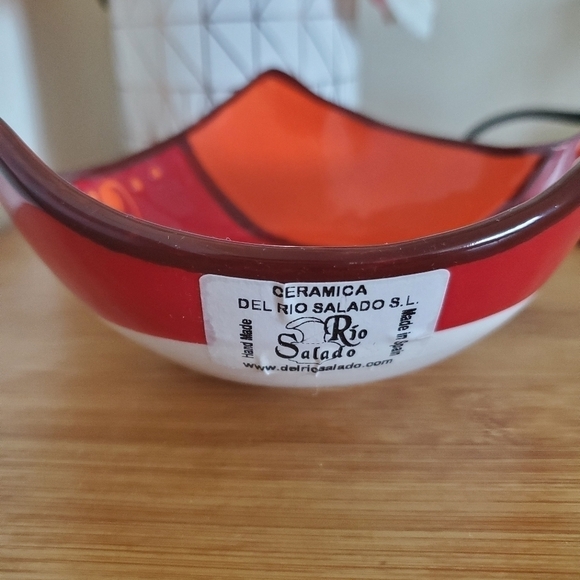 Del Rio Salado Ceramic Pottery Handmade in Spain Small Bowl 4"  7Oz - Picture 11 of 14
